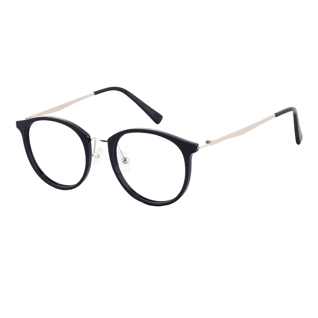 Oval Silver Eyeglasses