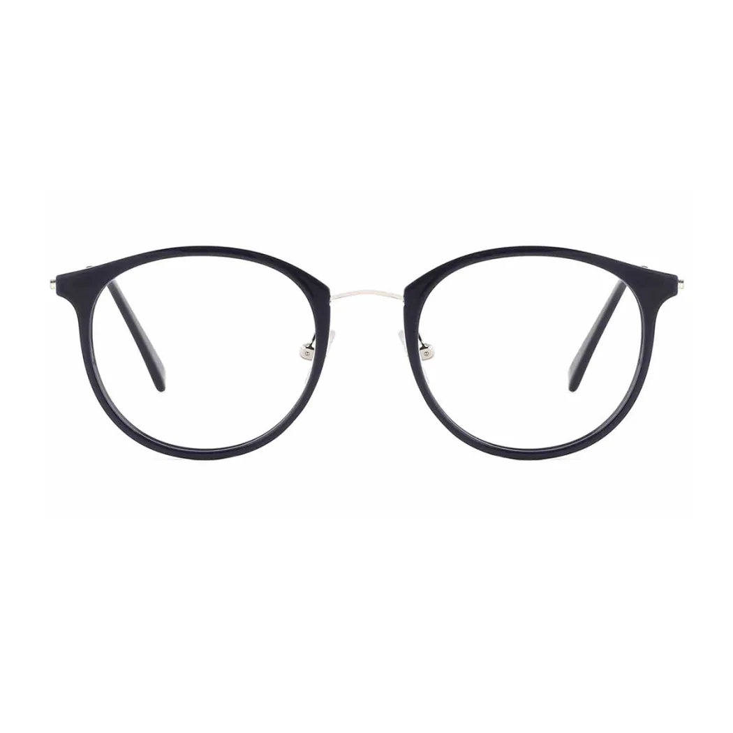 Oval Silver Eyeglasses