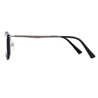 Oval Silver Eyeglasses