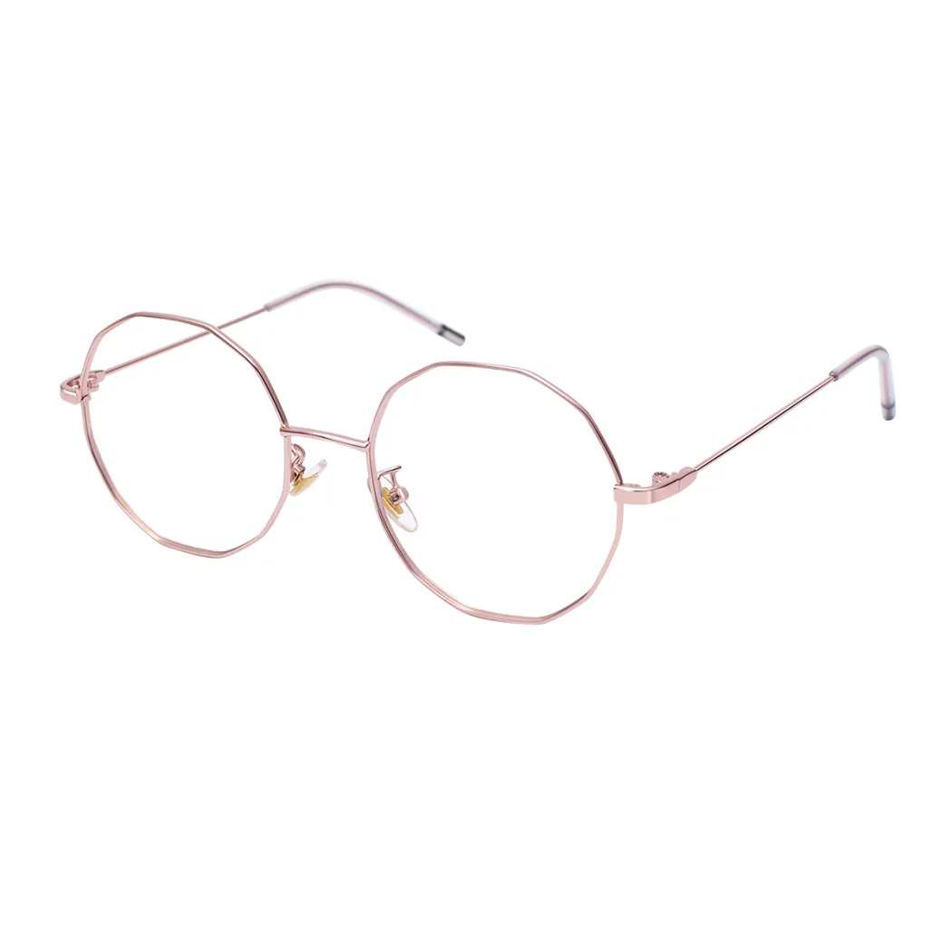 Geometric Rose Gold Eyeglasses
