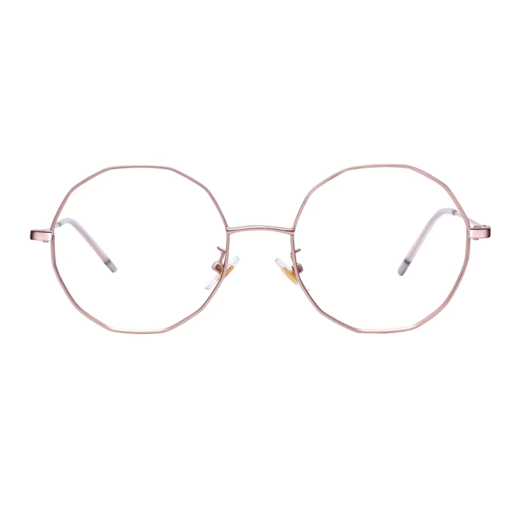 Geometric Rose Gold Eyeglasses