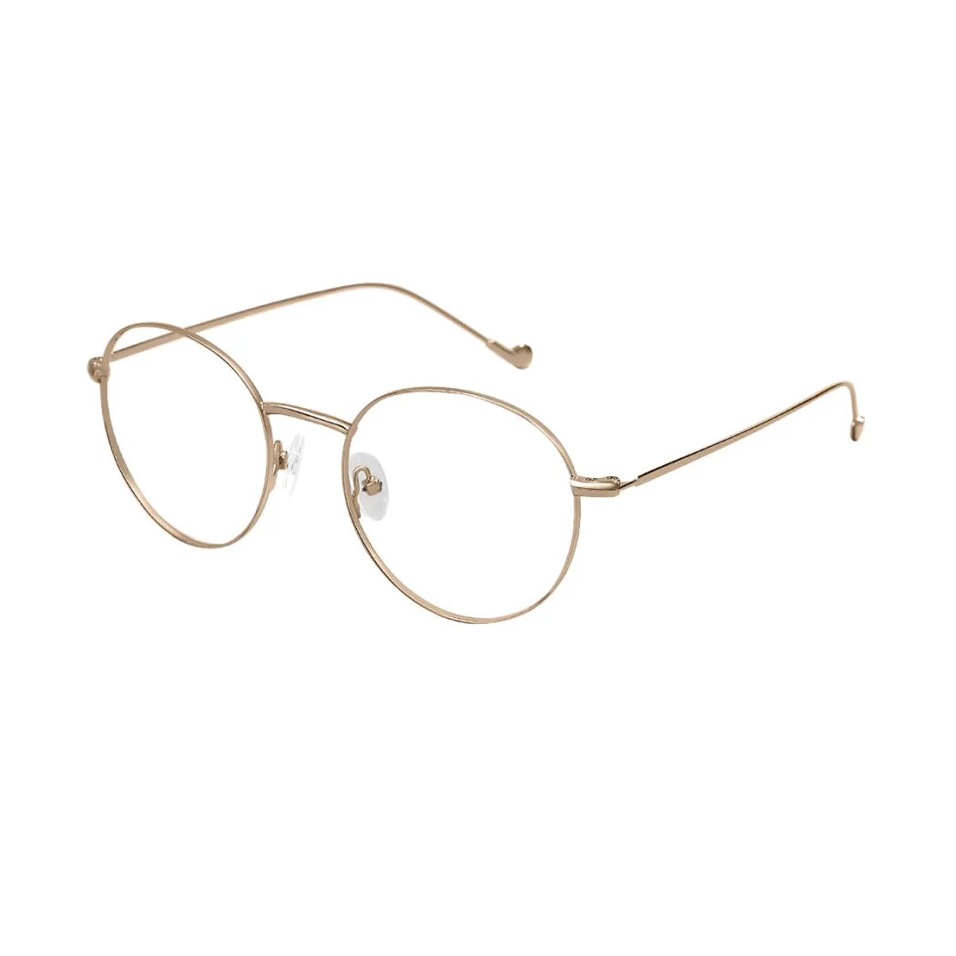 Oval Gold Eyeglasses