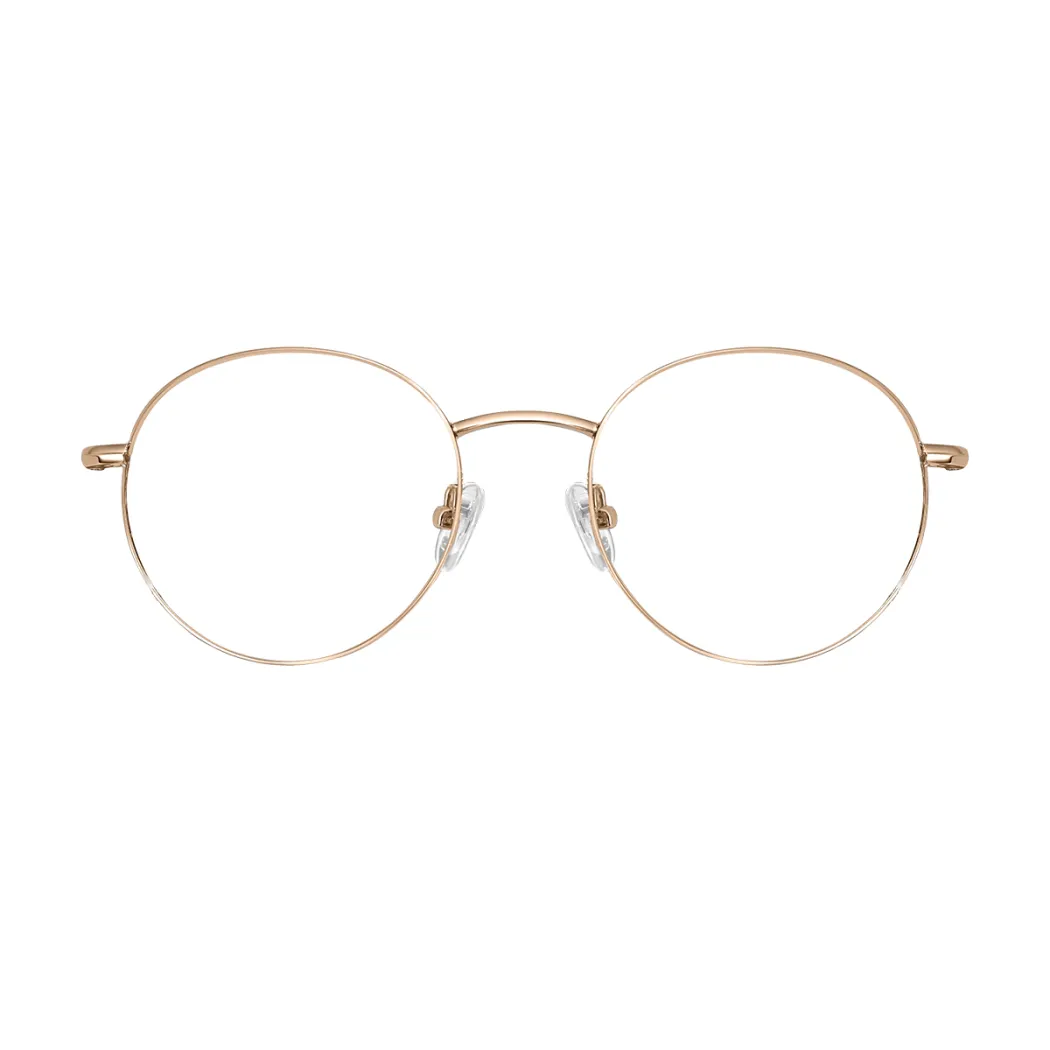 Oval Gold Eyeglasses