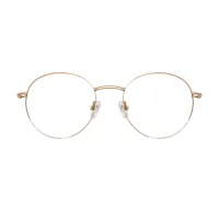 Oval Gold Eyeglasses