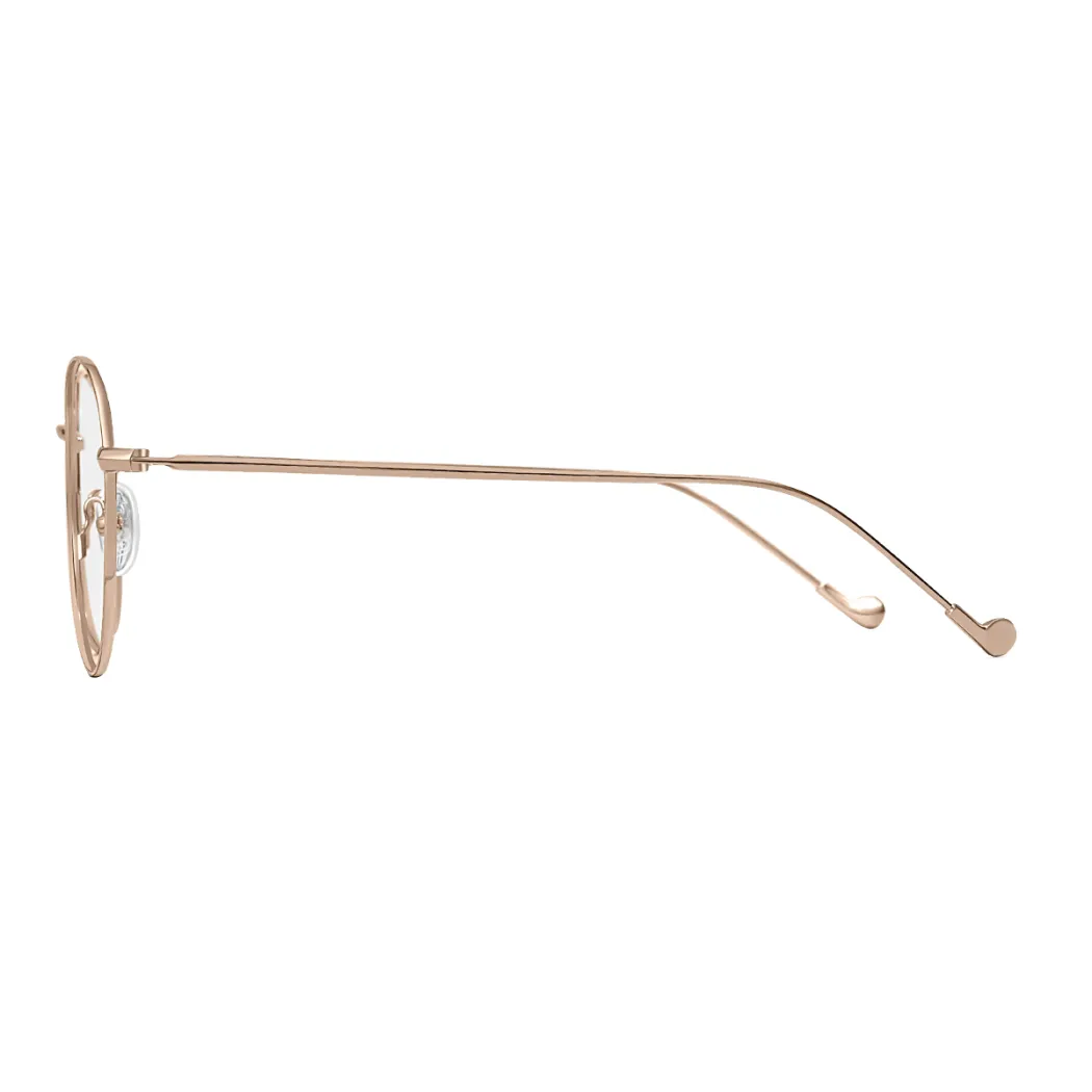 Oval Gold Eyeglasses
