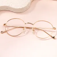Oval Gold Eyeglasses