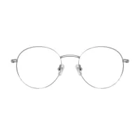 Oval Silver Eyeglasses