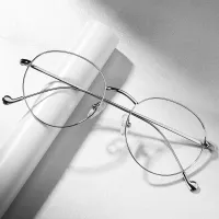Oval Silver Eyeglasses