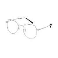 Oval Silver Eyeglasses