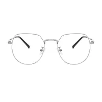 Oval Silver Eyeglasses