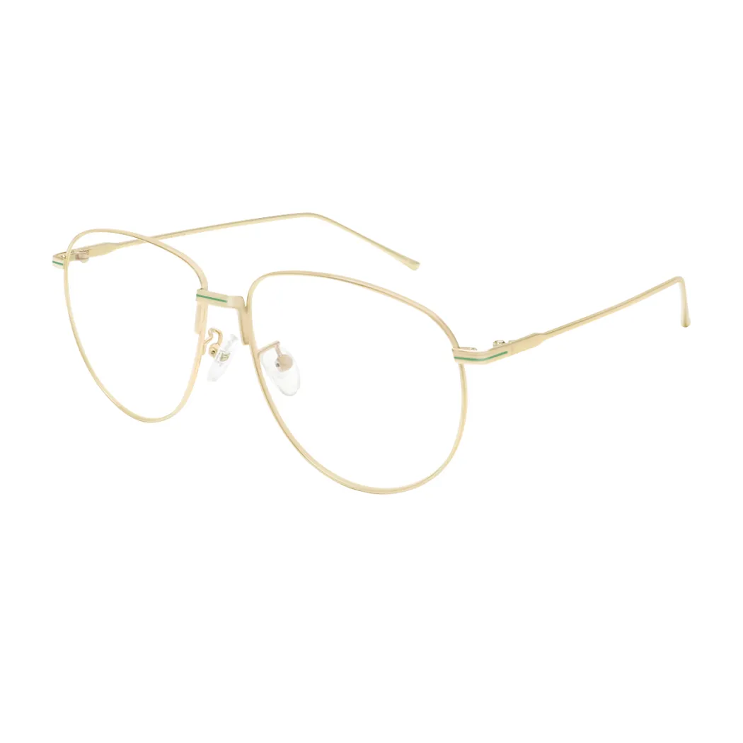 Aviator Gold Eyeglasses