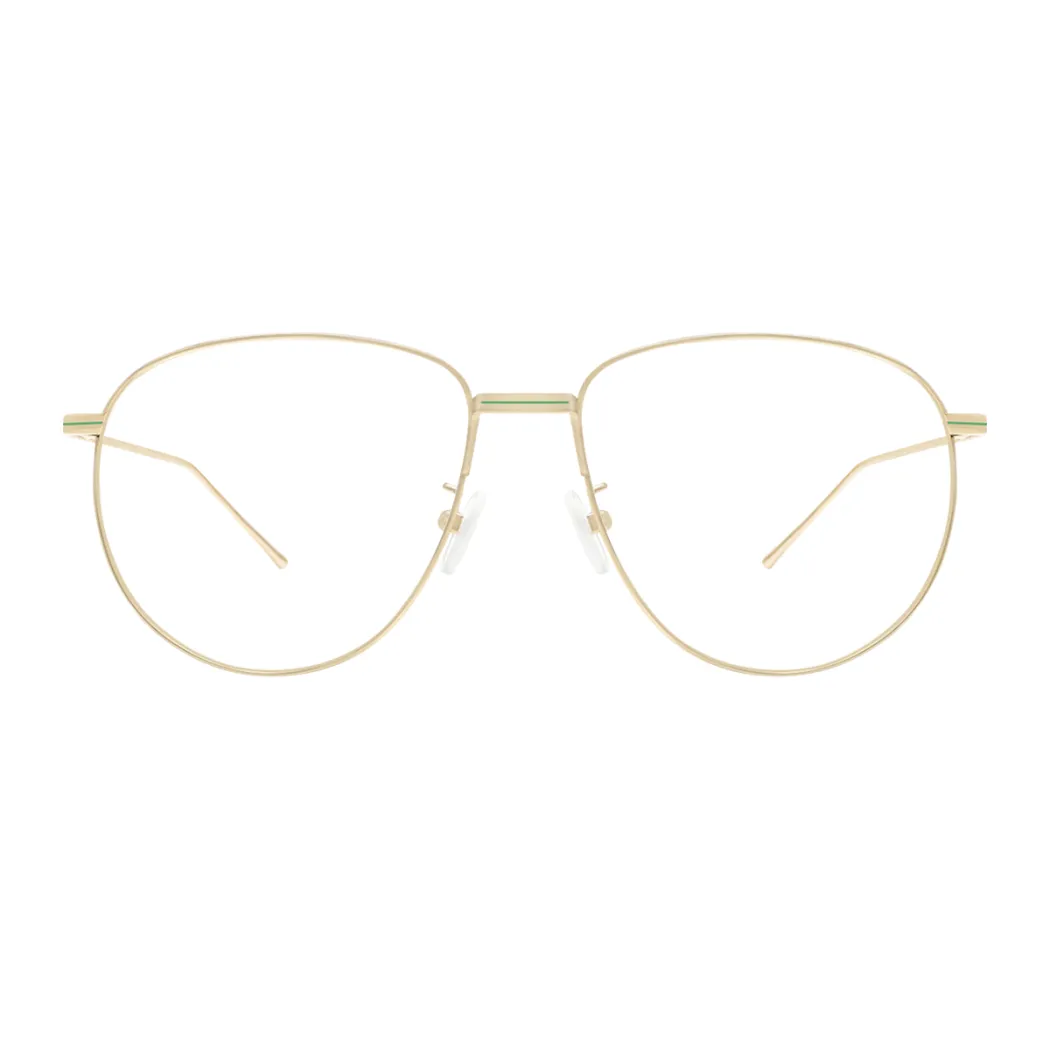 Aviator Gold Eyeglasses
