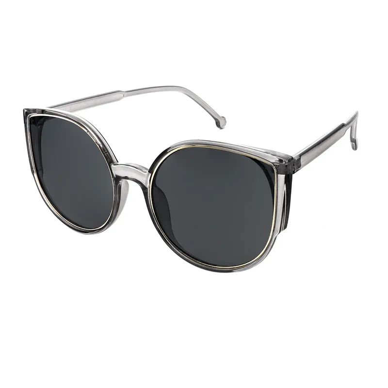Cat-eye Transparent Gray Sunglasses