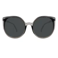 Cat-eye Transparent Gray Sunglasses