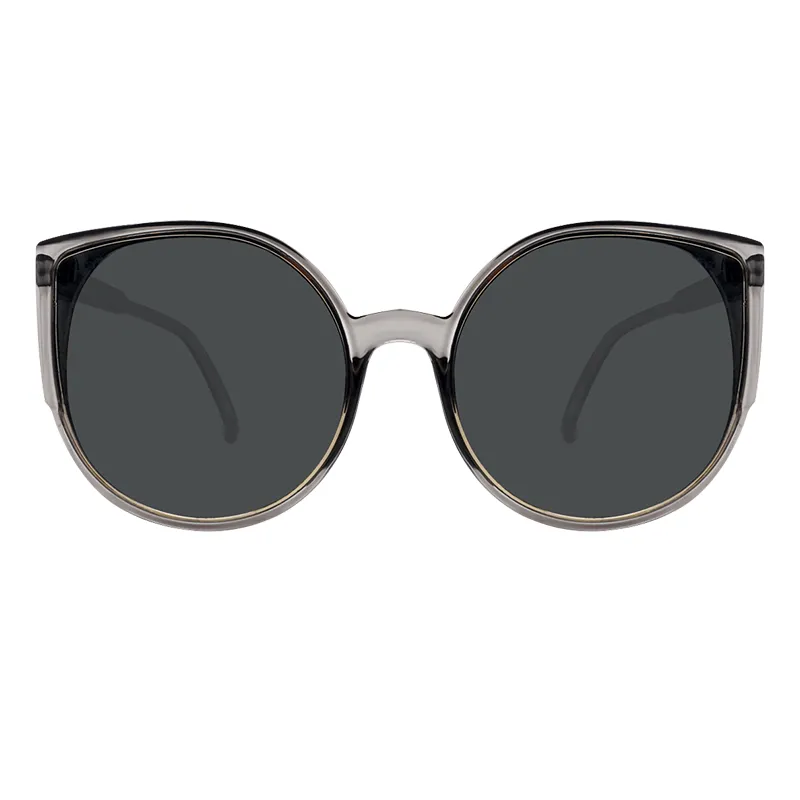 Cat-eye Transparent Gray Sunglasses