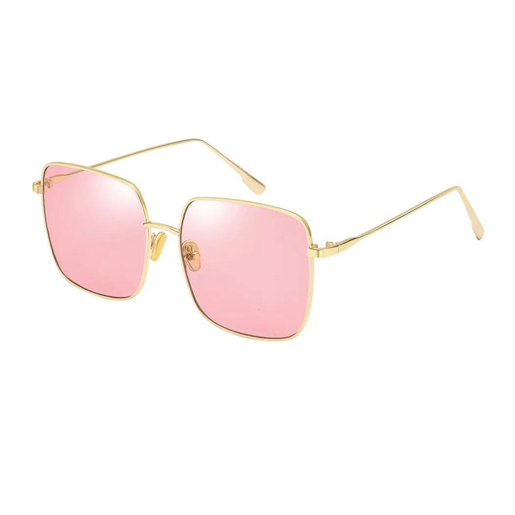Geometric Gold Sunglasses