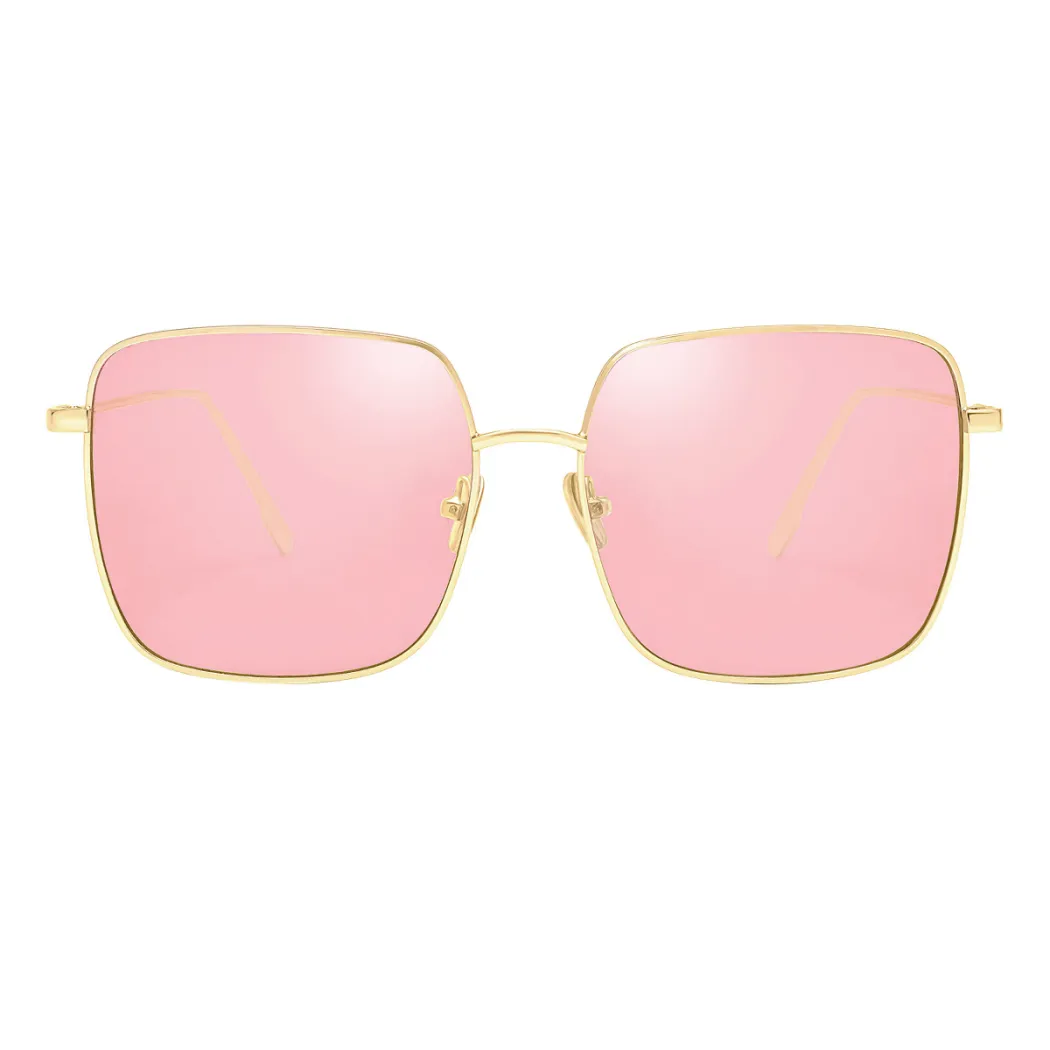 Geometric Gold Sunglasses