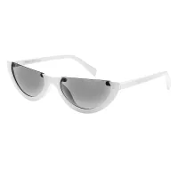 Cat-eye White Sunglasses