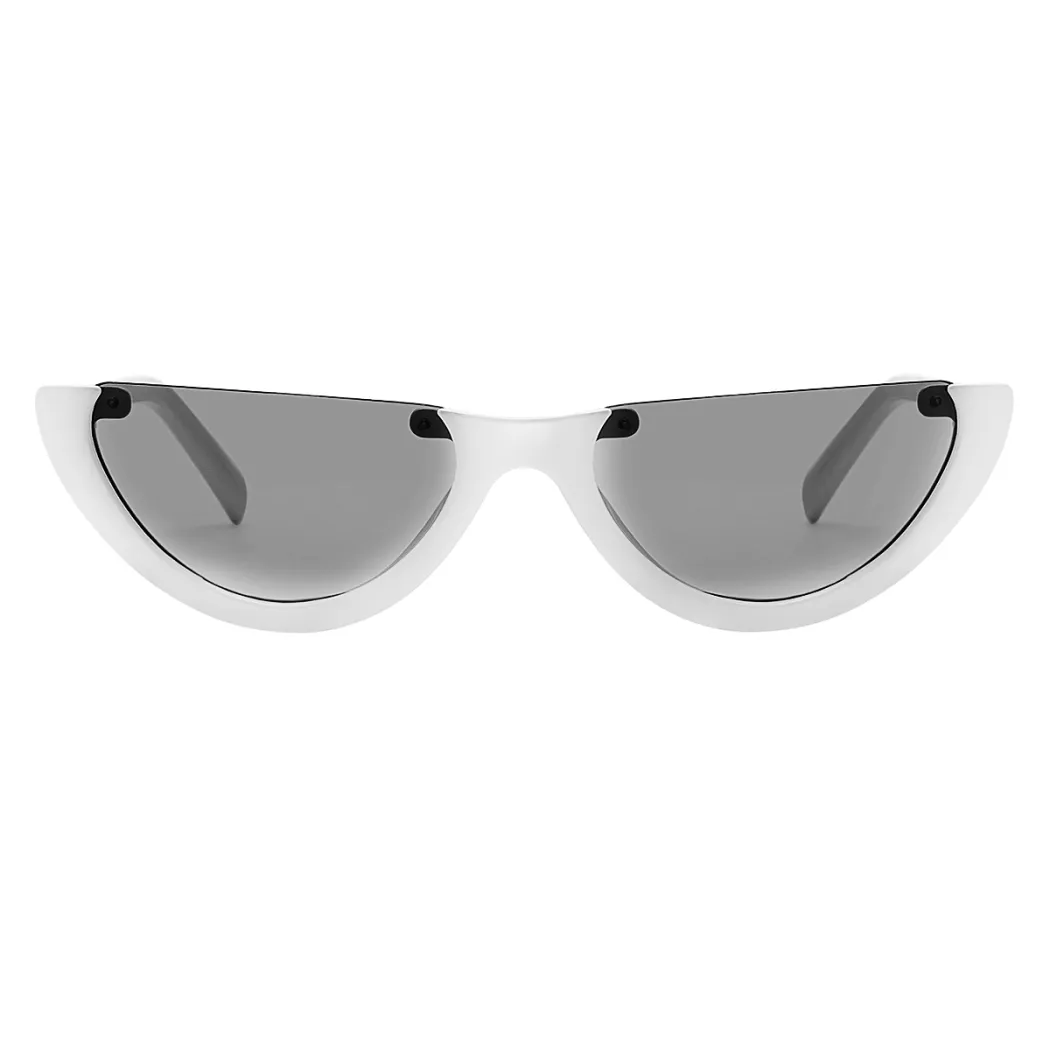 Cat-eye White Sunglasses