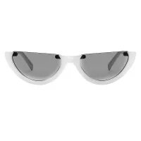 Cat-eye White Sunglasses
