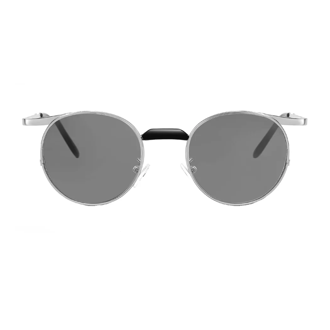 Round Silver Sunglasses