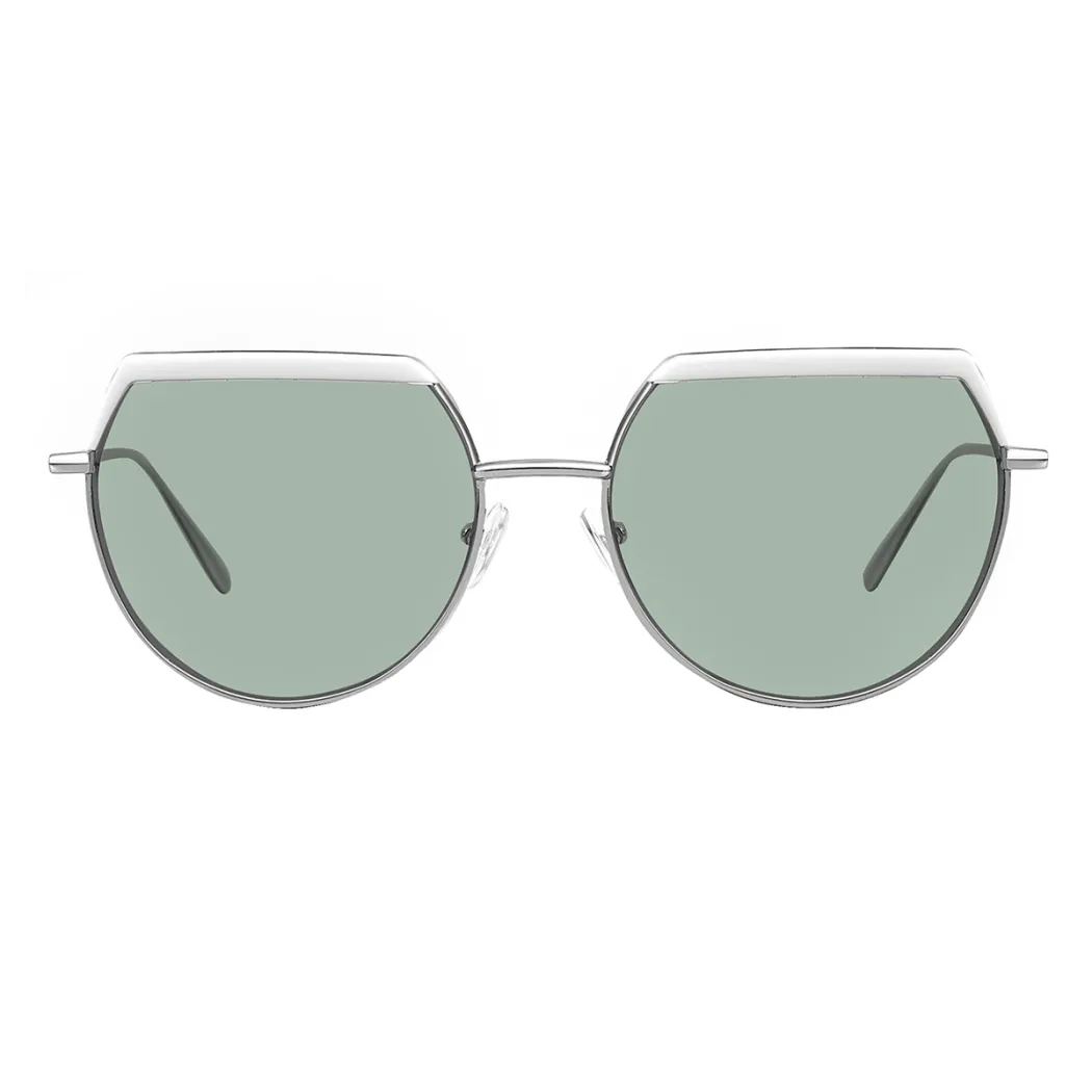 Geometric Silver Sunglasses
