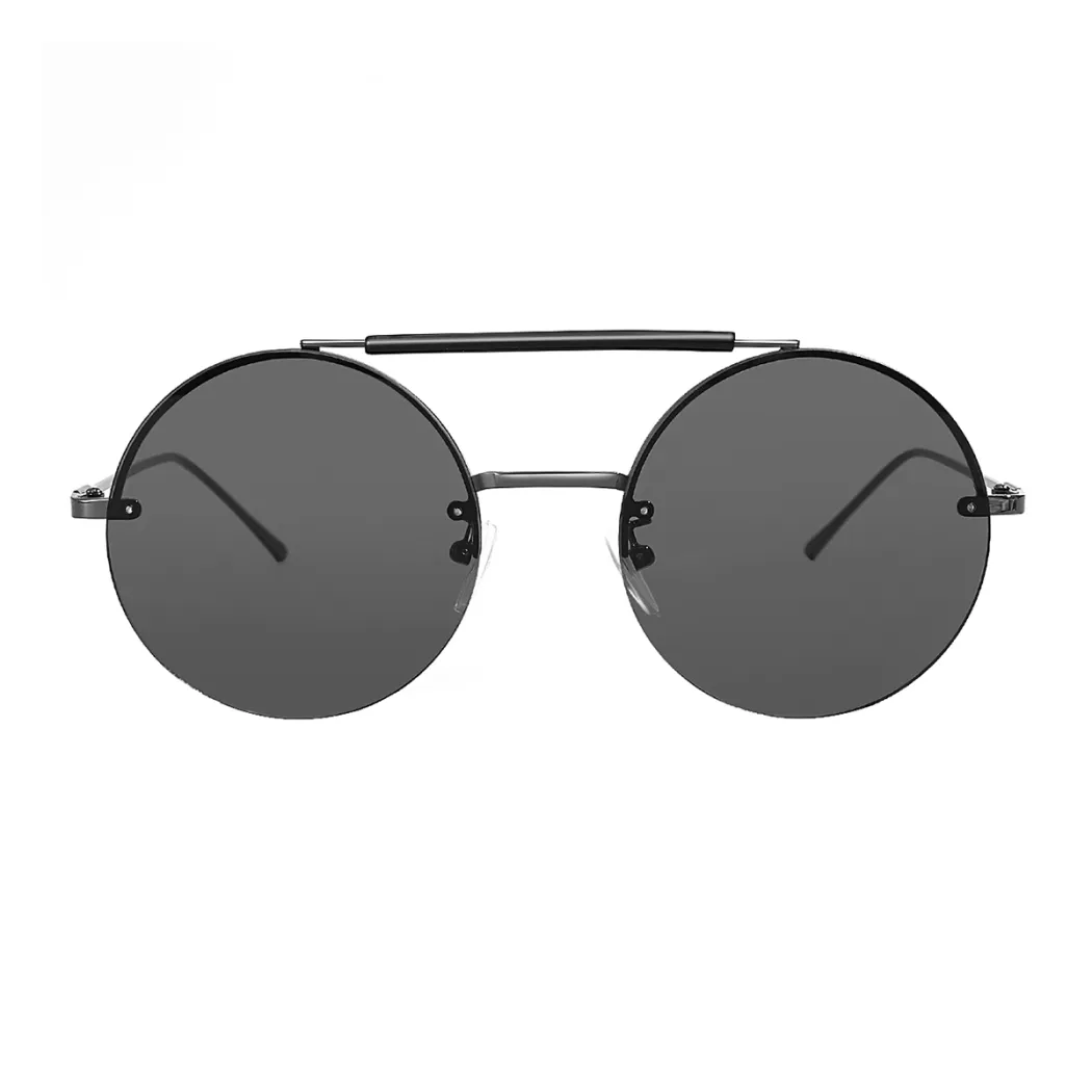 Round Grey Sunglasses