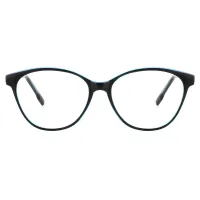 Cat-eye Transparent Blue Eyeglasses