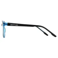 Cat-eye Transparent Blue Eyeglasses