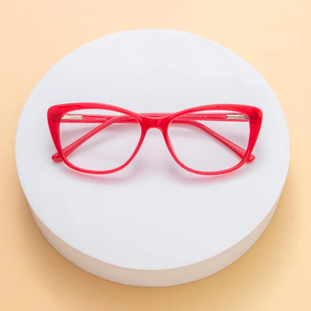 Cat-eye Red Eyeglasses