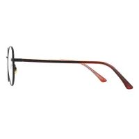Round Brown Eyeglasses