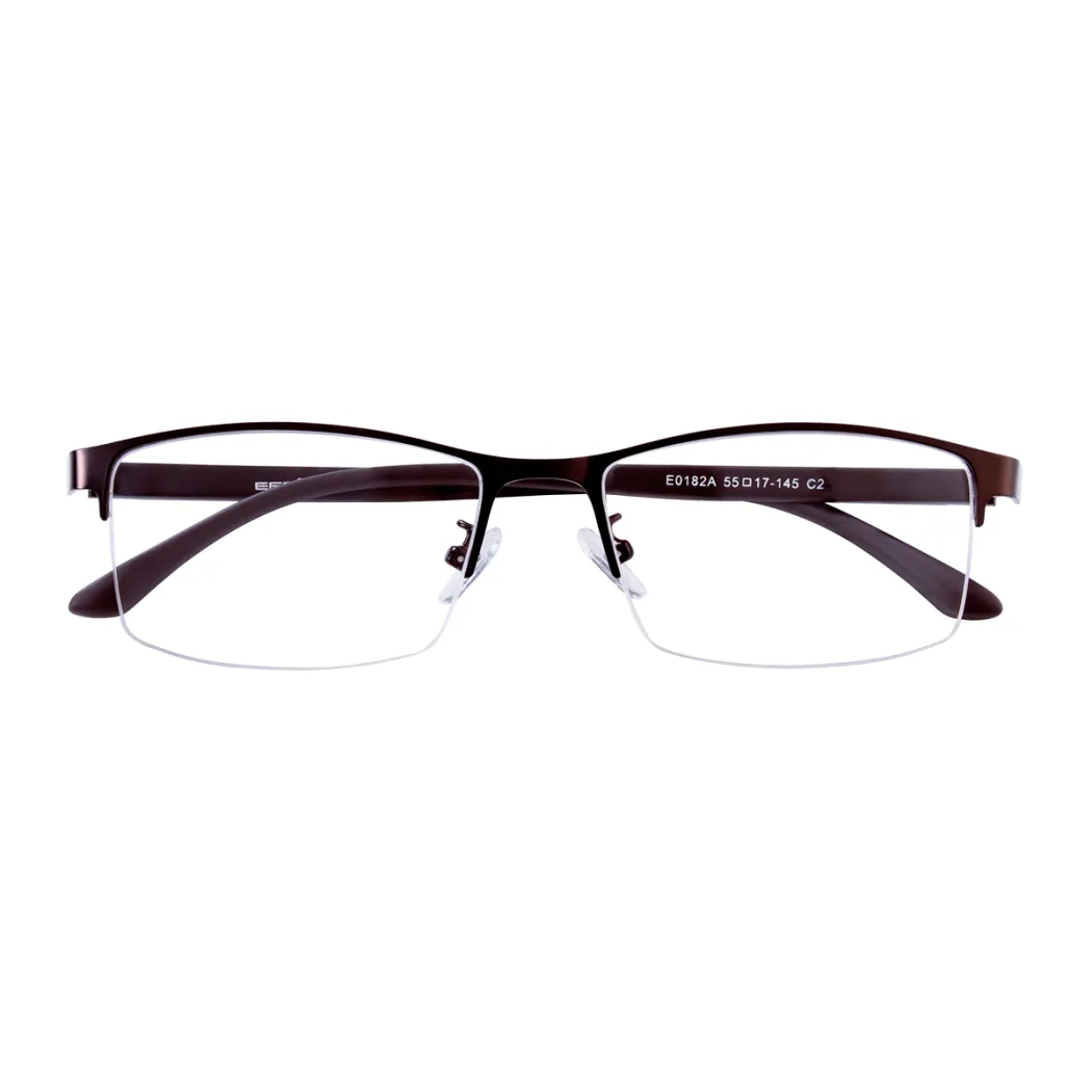 Rectangle Brown Eyeglasses