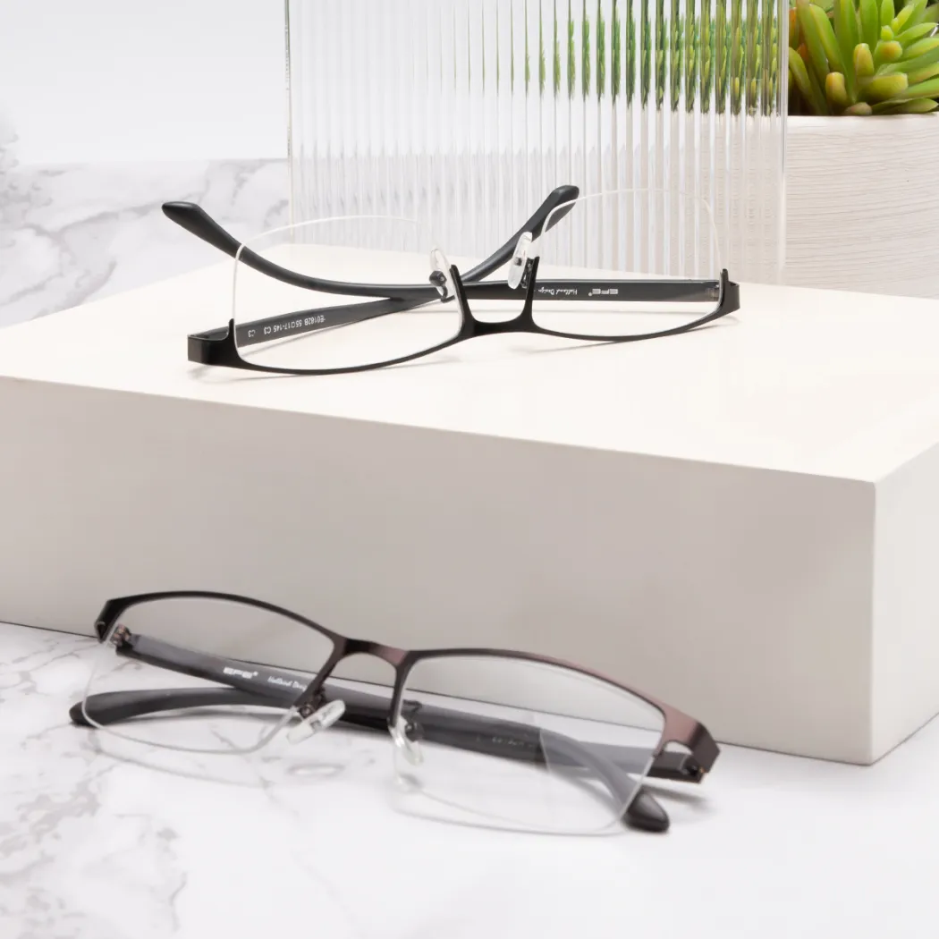 Rectangle Brown Eyeglasses