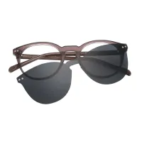 Round Brown Eyeglasses