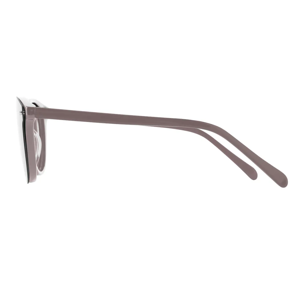 Round Brown Eyeglasses