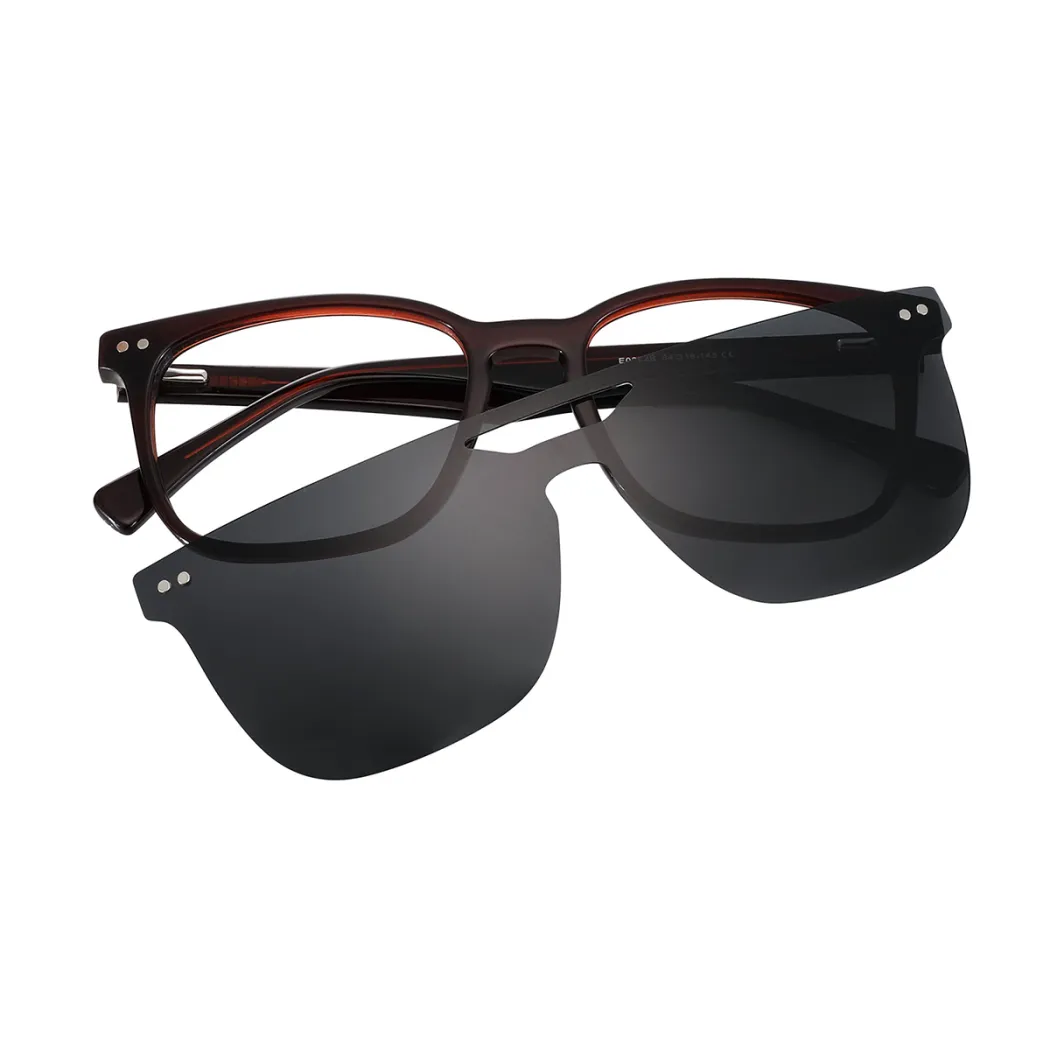 Square Brown Eyeglasses