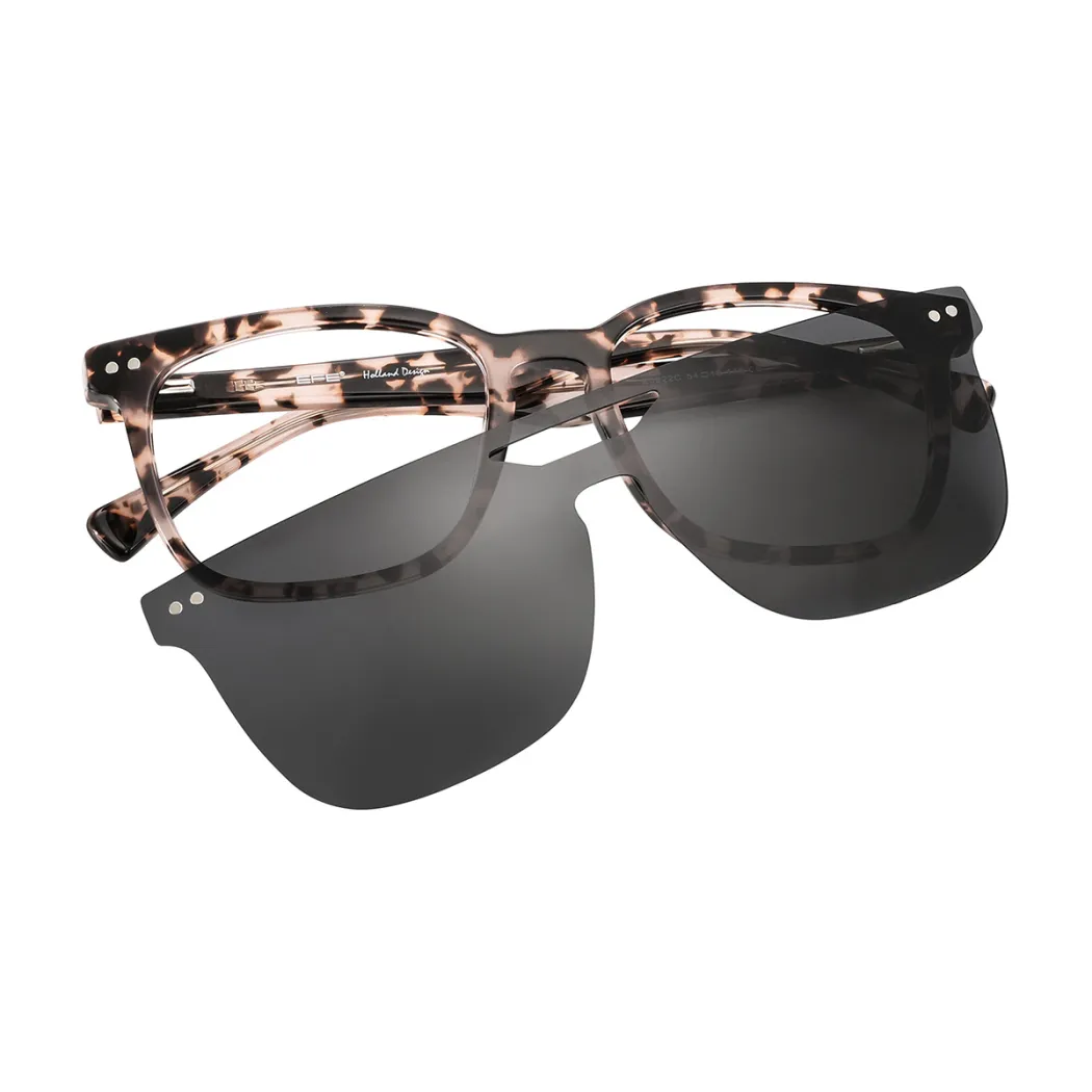 Square Pink Tortoiseshell Eyeglasses