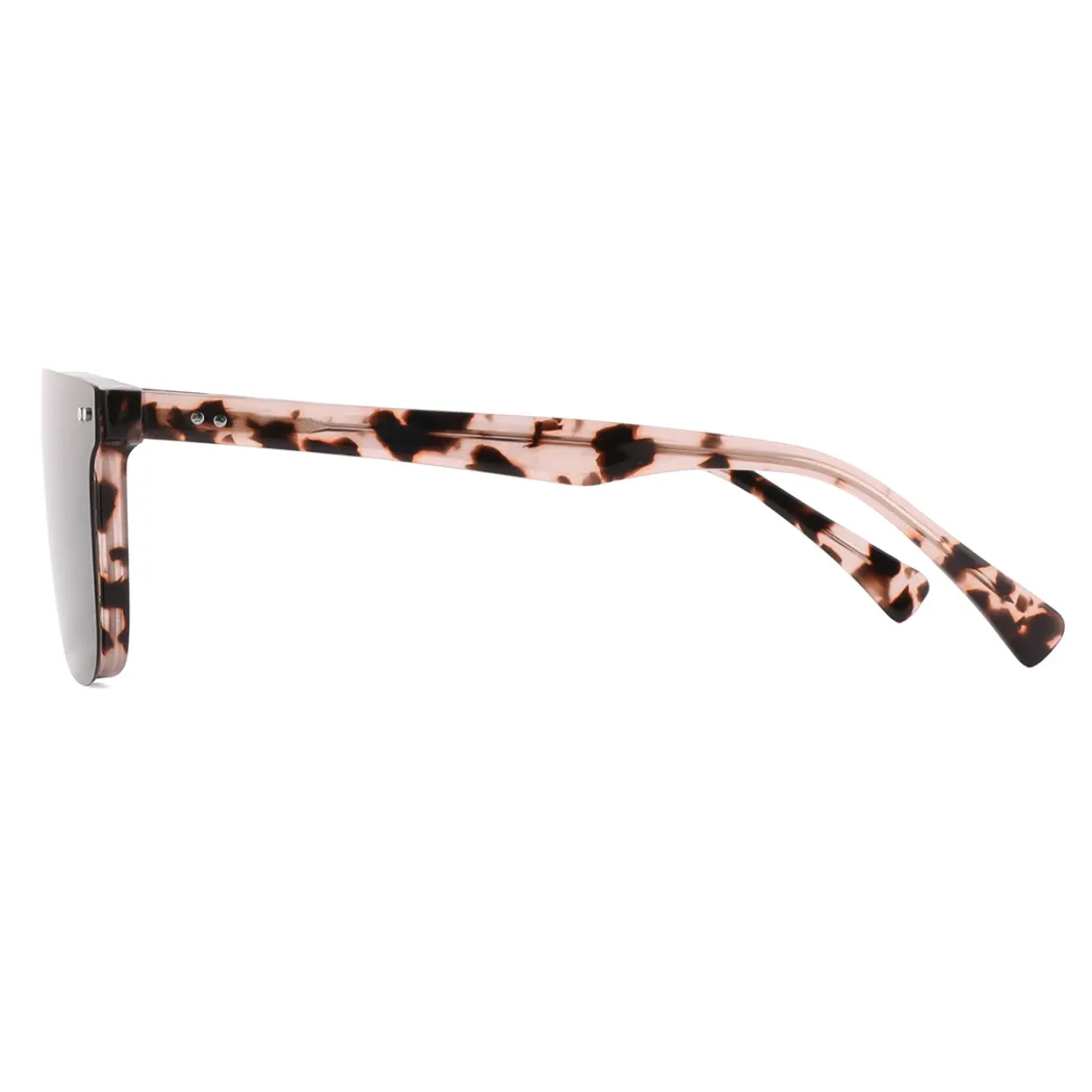Square Pink Tortoiseshell Eyeglasses