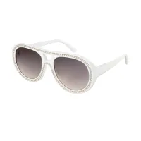 Aviator White Sunglasses