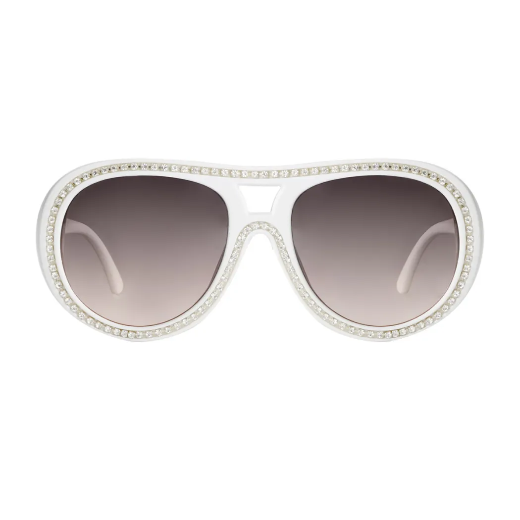 Aviator White Sunglasses