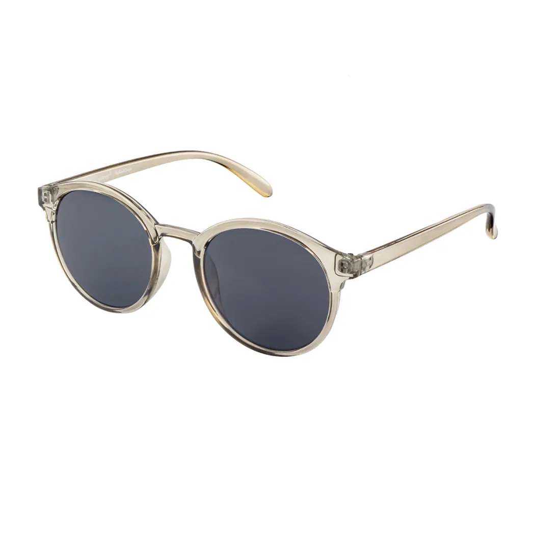 Round Transparent Amber Sunglasses