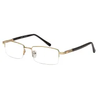 Rectangle Gold Eyeglasses