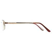 Rectangle Gold Eyeglasses