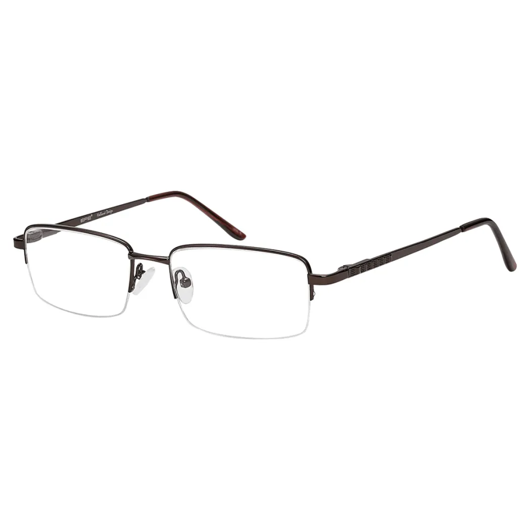 Rectangle Brown Eyeglasses