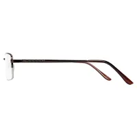 Rectangle Brown Eyeglasses