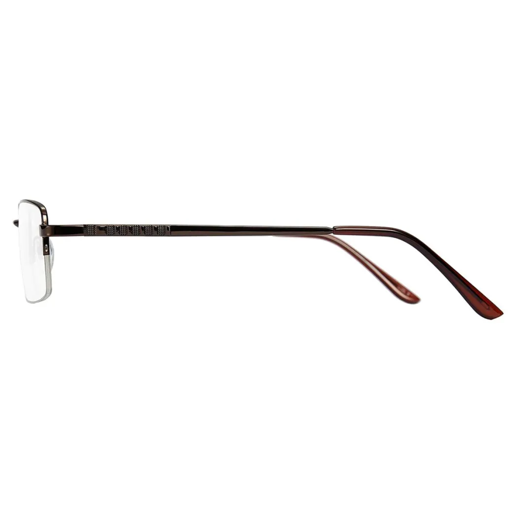 Rectangle Brown Eyeglasses