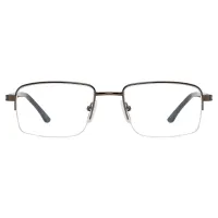 Rectangle Brown Eyeglasses