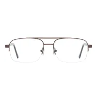 Aviator Brown Eyeglasses