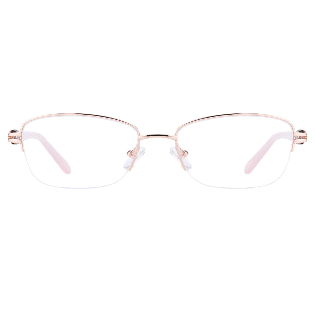 Oval Rose Gold Eyeglasses