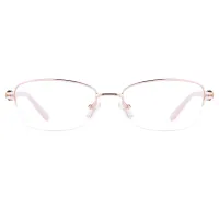 Oval Rose Gold Eyeglasses